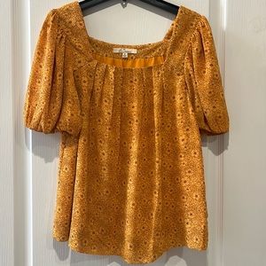 Les Serein Halo Flutter Sleeve Blouse, Size Small